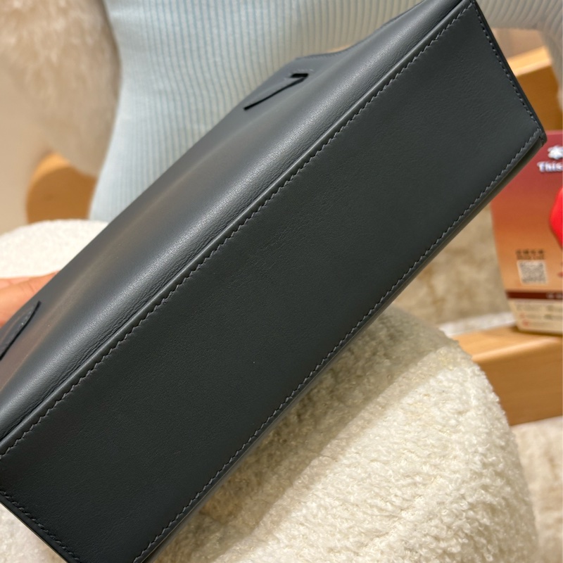 HERMES Mini Kelly Pochette 霧霾灰 全新現場-3