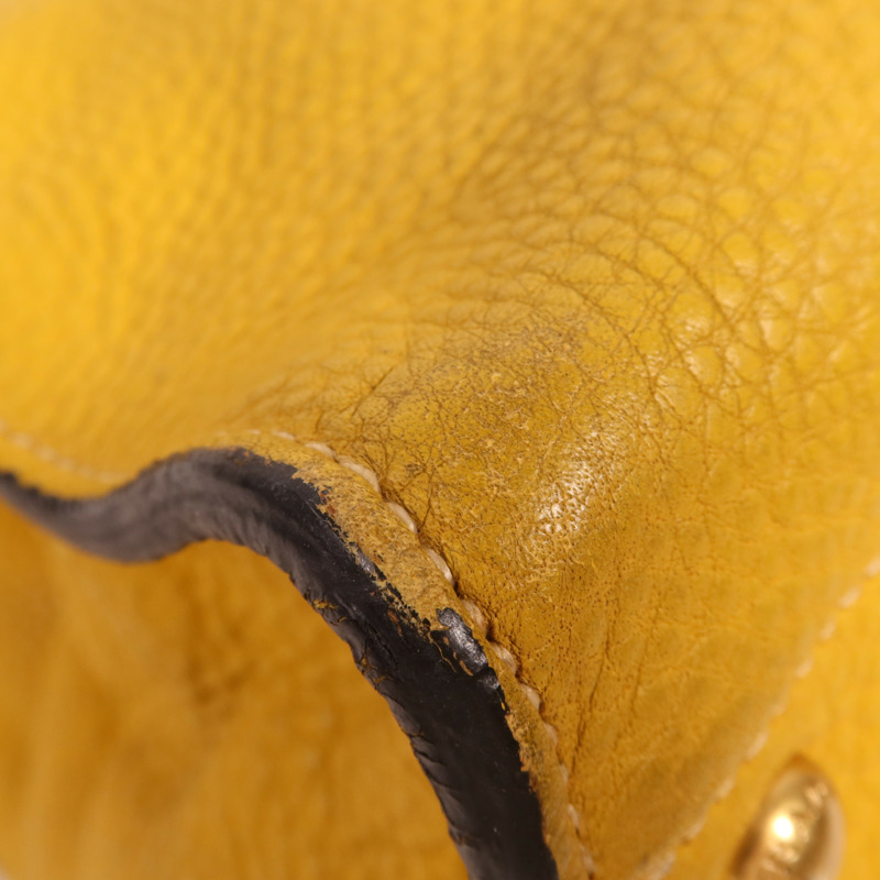 PRADA 牛皮皮革2 Way Shoulder金扣手挽袋-8