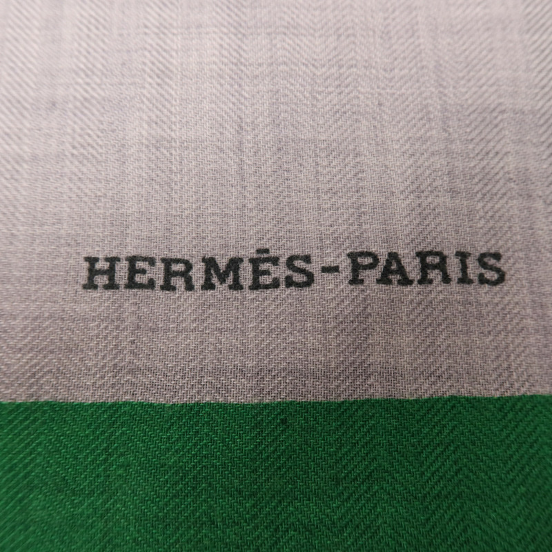 HERMES 羊絨/絲質Scarf圍巾-5