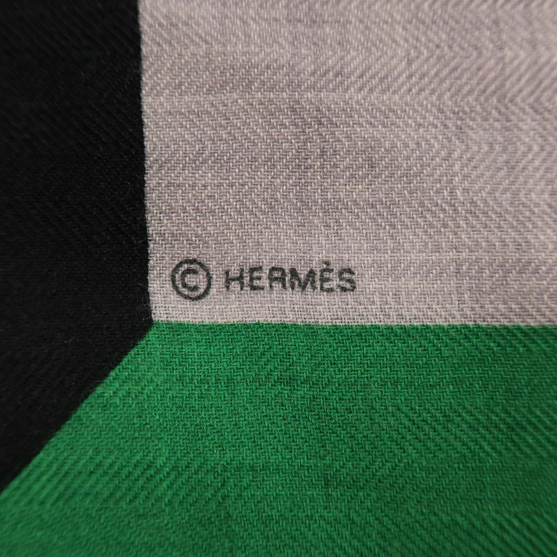 HERMES 羊絨/絲質Scarf圍巾-6