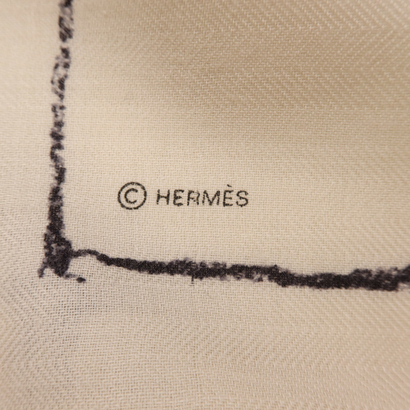 HERMES 羊絨/絲質Scarf圍巾-6