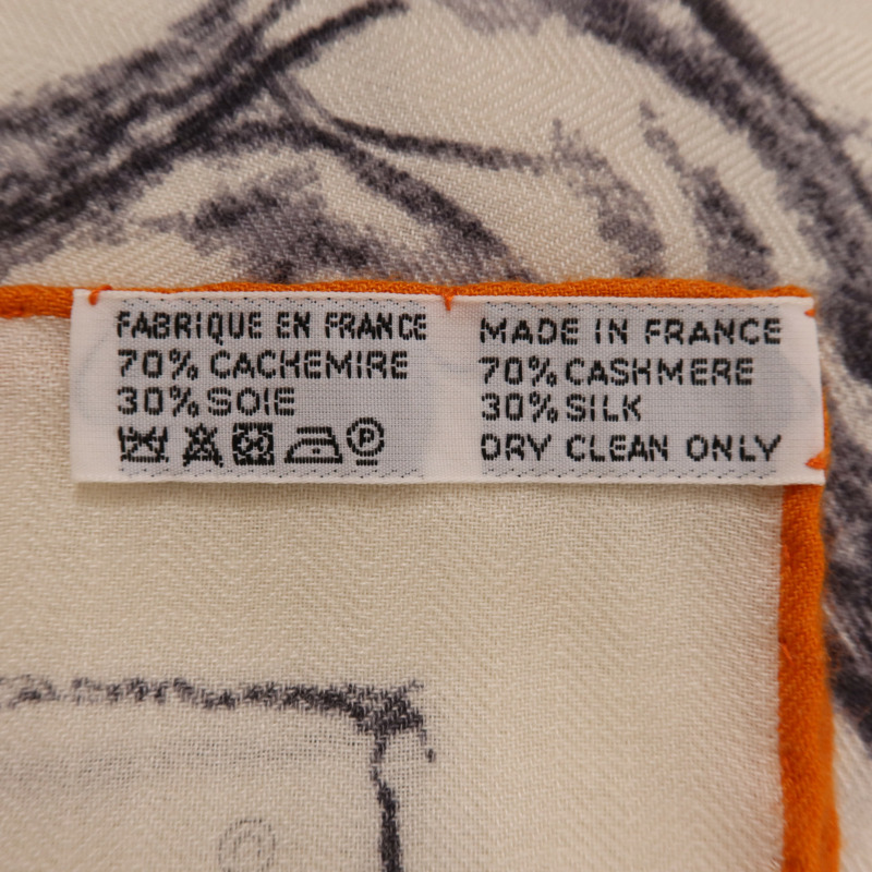 HERMES 羊絨/絲質Scarf圍巾-7
