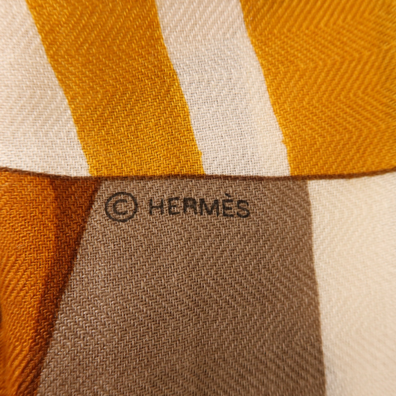 HERMES 羊絨/絲質Scarf圍巾-6