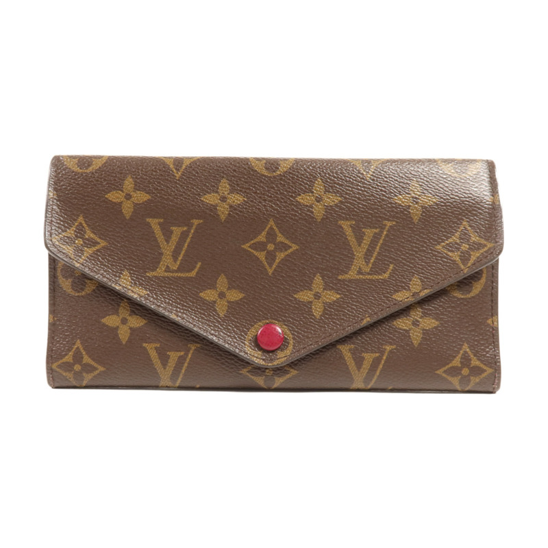 LOUIS VUITTON Monogram Long Wallet金扣長錢包-0
