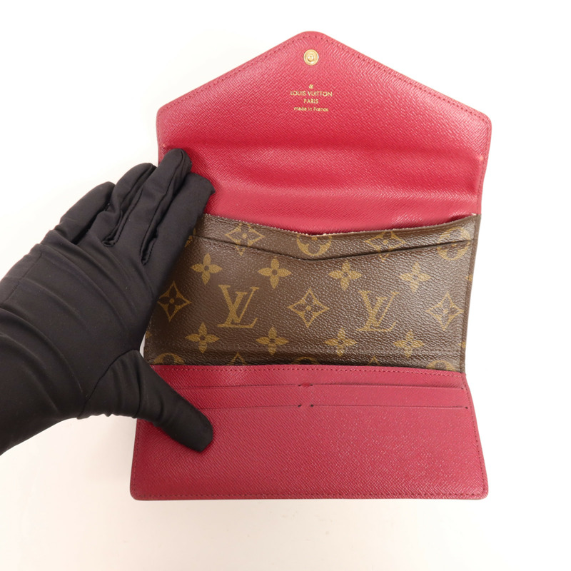 LOUIS VUITTON Monogram Long Wallet金扣長錢包-4