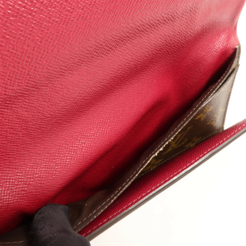 LOUIS VUITTON Monogram Long Wallet金扣長錢包-5