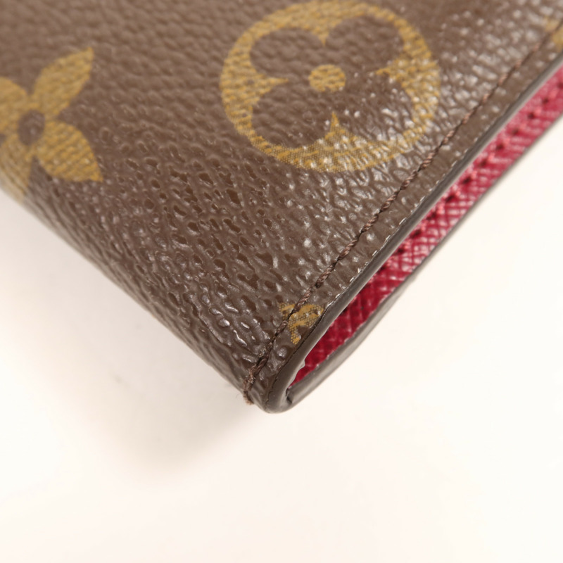 LOUIS VUITTON Monogram Long Wallet金扣長錢包-10