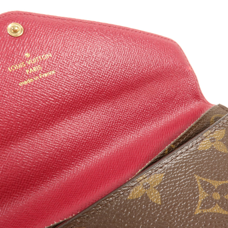 LOUIS VUITTON Monogram Long Wallet金扣長錢包-13