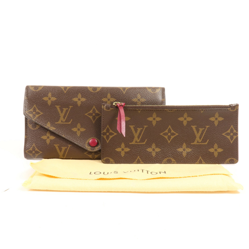 LOUIS VUITTON Monogram Long Wallet金扣長錢包-16