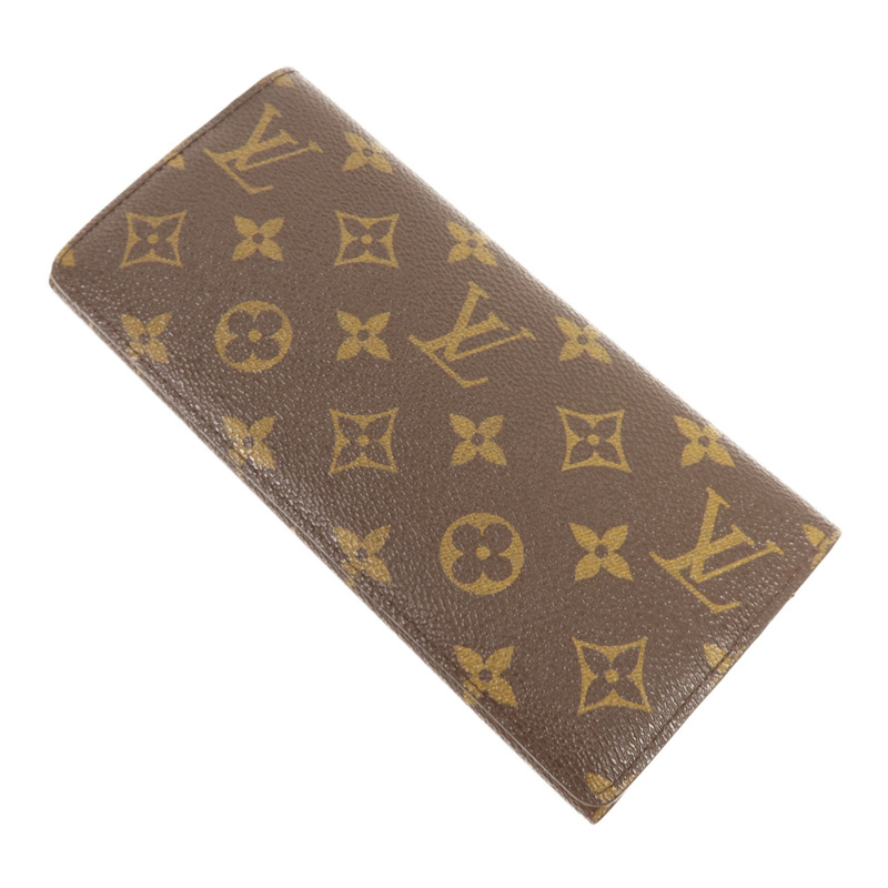 LOUIS VUITTON Monogram Long Wallet金扣長錢包-3