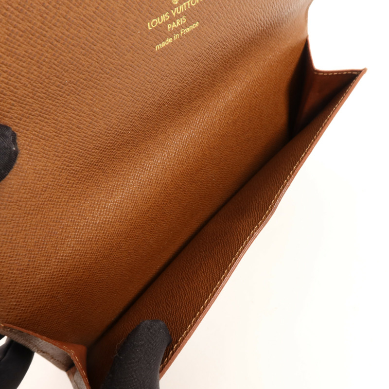 LOUIS VUITTON Monogram Long Wallet金扣長錢包-5