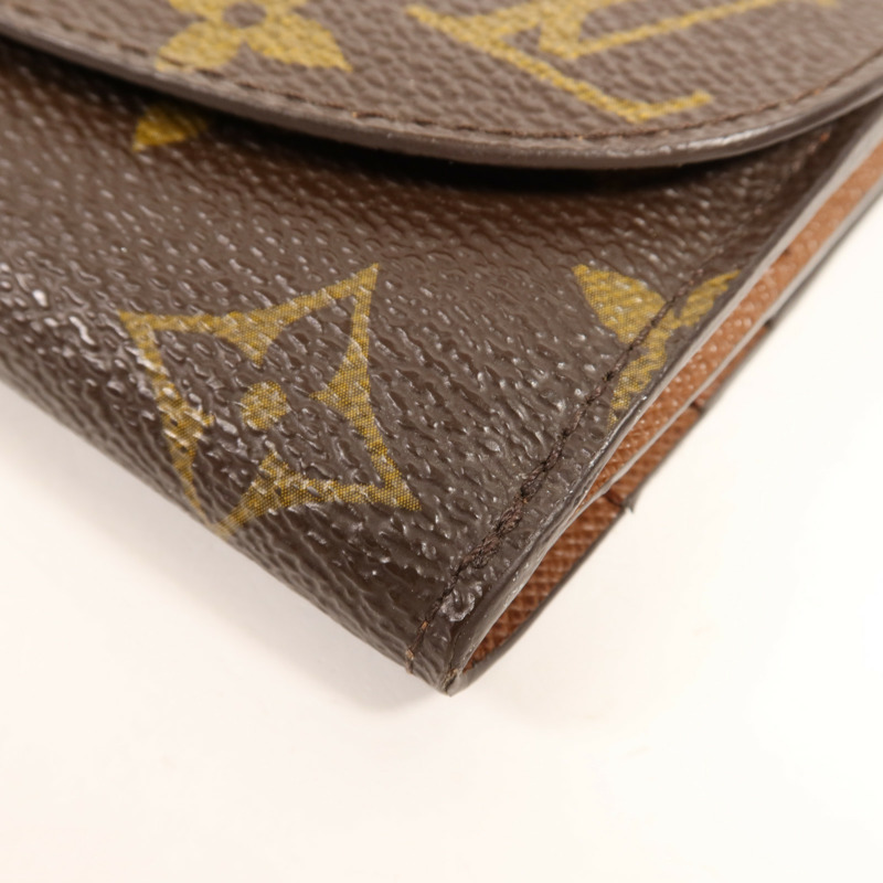 LOUIS VUITTON Monogram Long Wallet金扣長錢包-8