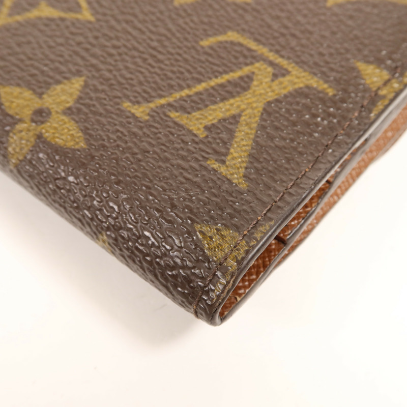 LOUIS VUITTON Monogram Long Wallet金扣長錢包-10