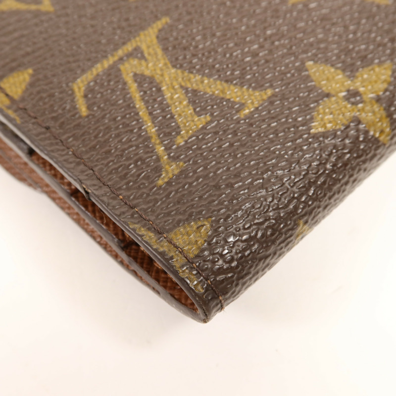 LOUIS VUITTON Monogram Long Wallet金扣長錢包-11