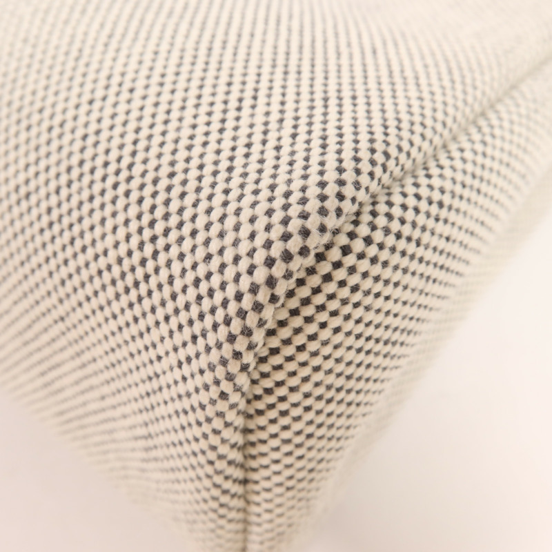 HERMES 帆布/皮革Mini Herbag銀扣肩背袋Ardoise-5