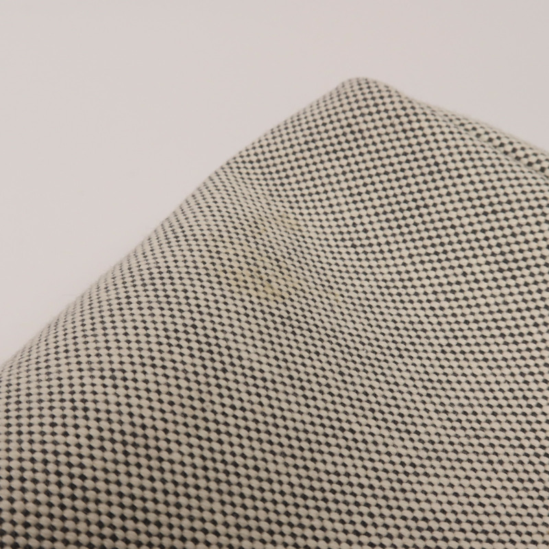 HERMES 帆布/皮革Mini Herbag銀扣肩背袋Ardoise-21