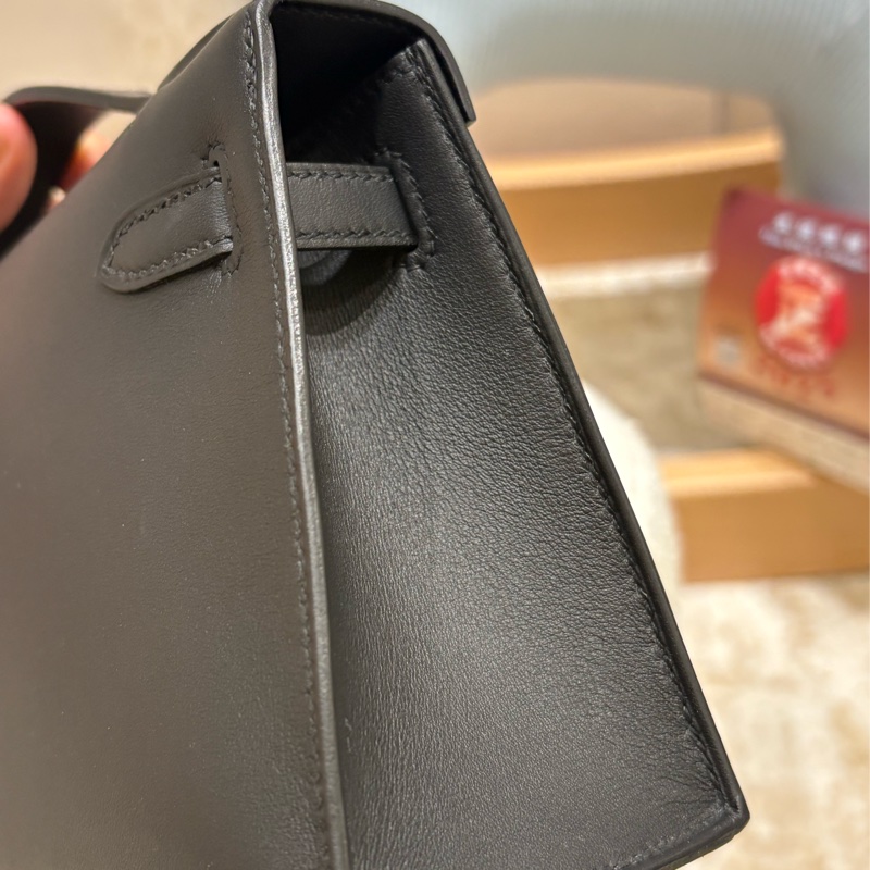 Hermes Mini Kelly Pochette 黑色 全新現貨-4