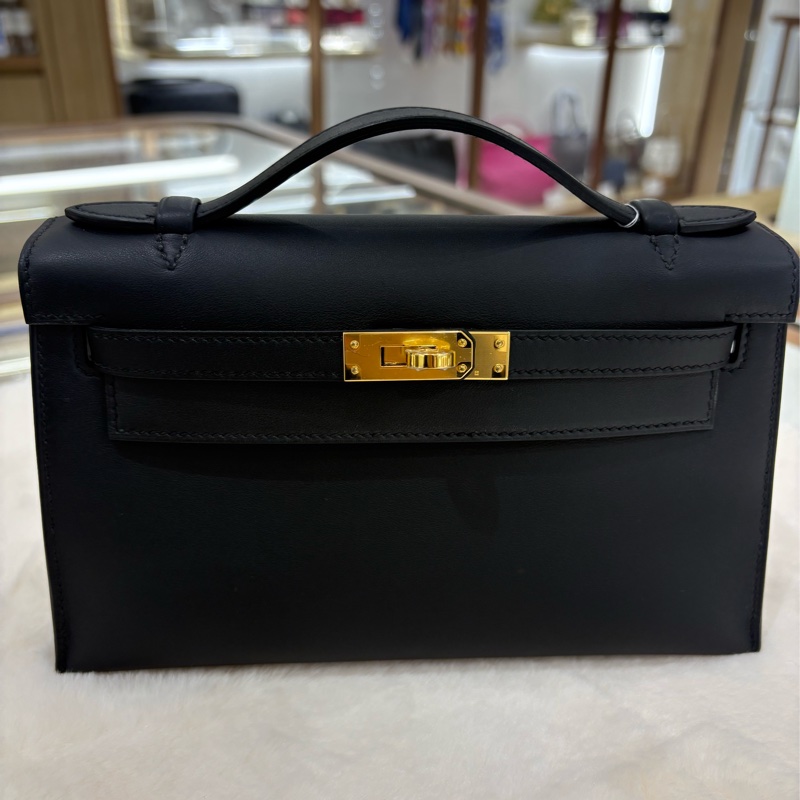 Hermes Mini Kelly Pochette 黑色 全新現貨-6