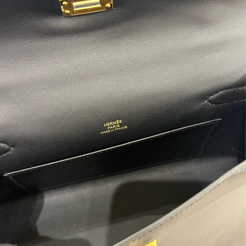 Hermes Mini Kelly Pochette 黑色 全新現貨-10