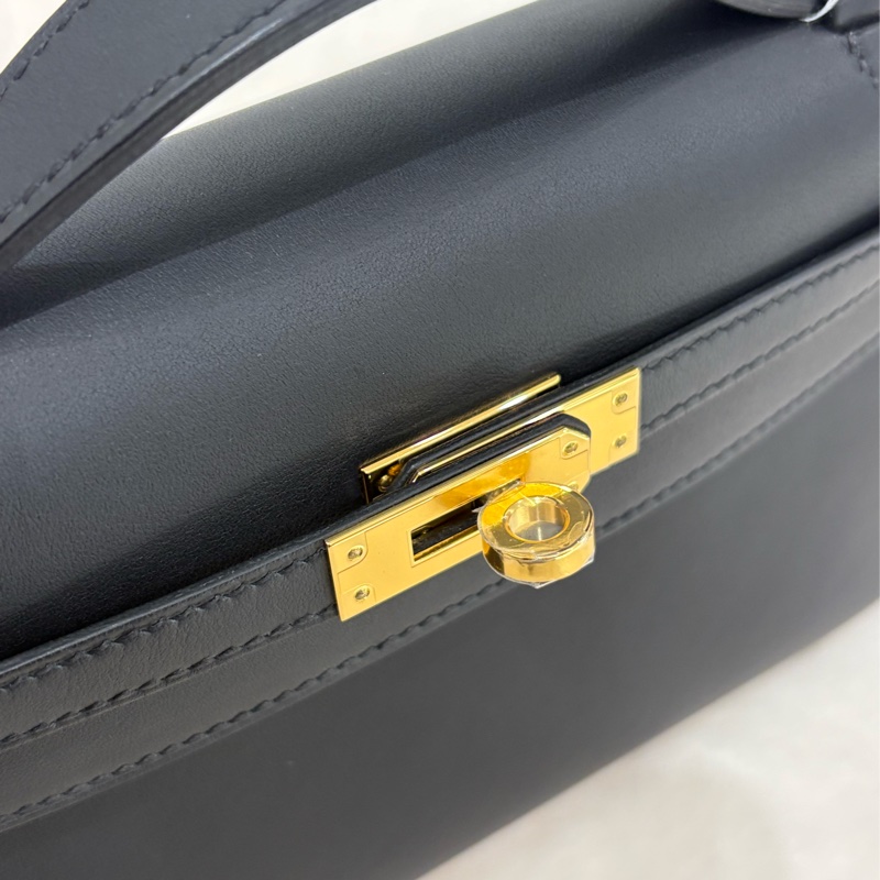 Hermes Mini Kelly Pochette 黑色 全新現貨-11
