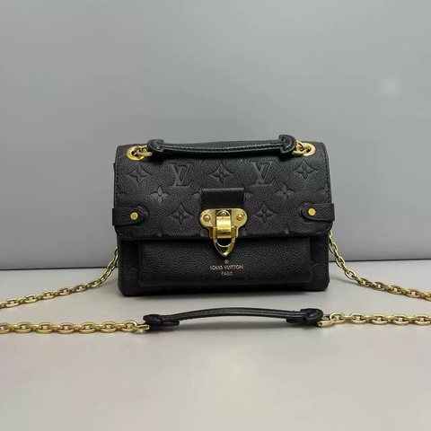 🌷新款芯片款！Louis Vuitton LV Vavin 老花滿logo壓印金口 中號