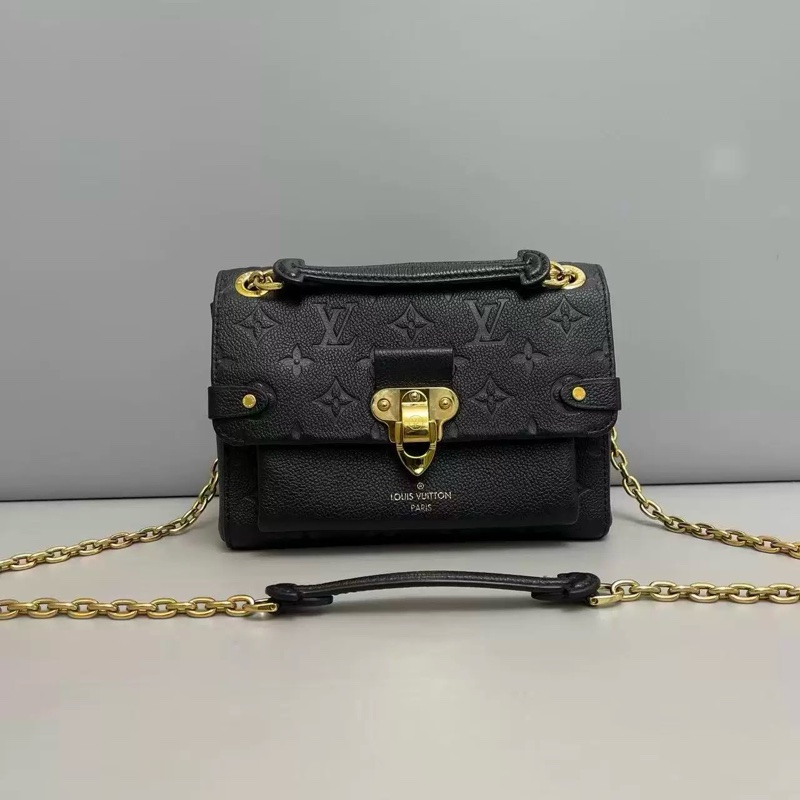 🌷新款芯片款!Louis Vuitton LV Vavin 老花滿logo壓印金口 中號-0