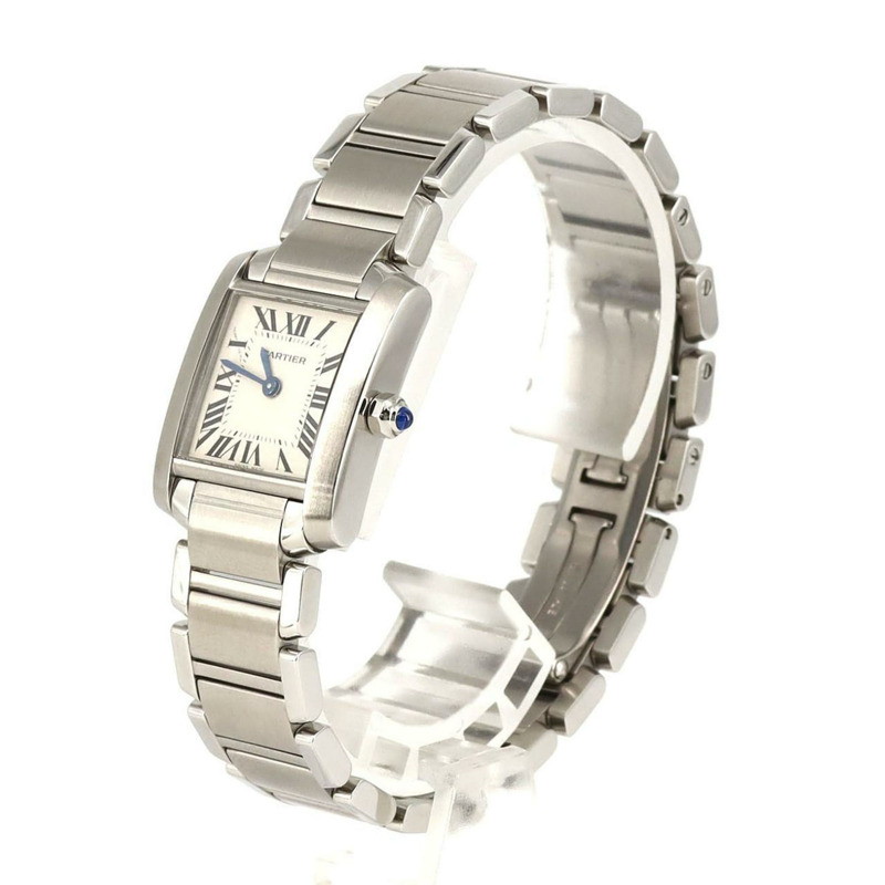 卡地亞 Tank Française SM W51008Q3 不鏽鋼石英錶-1