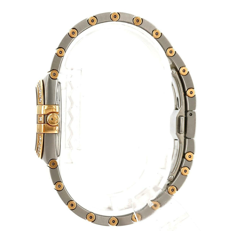 歐米茄星座系列磨砂玫瑰金組合 D・12P 123.25.27.60.55.002 SSxPG 石英腕錶-2