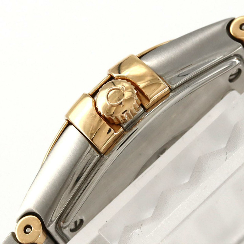 歐米茄星座系列磨砂玫瑰金組合 D・12P 123.25.27.60.55.002 SSxPG 石英腕錶-3