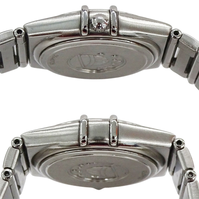 歐米茄星座系列 1572.30 女士石英腕錶,不鏽鋼材質,銀色,白色,拋光處理-2