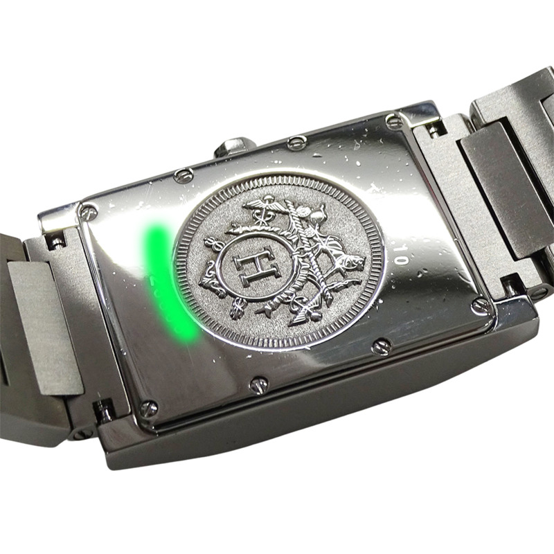 愛馬仕 Tandem TA1.710 男士石英錶,不鏽鋼材質,銀色,方形錶盤,拋光處理-6