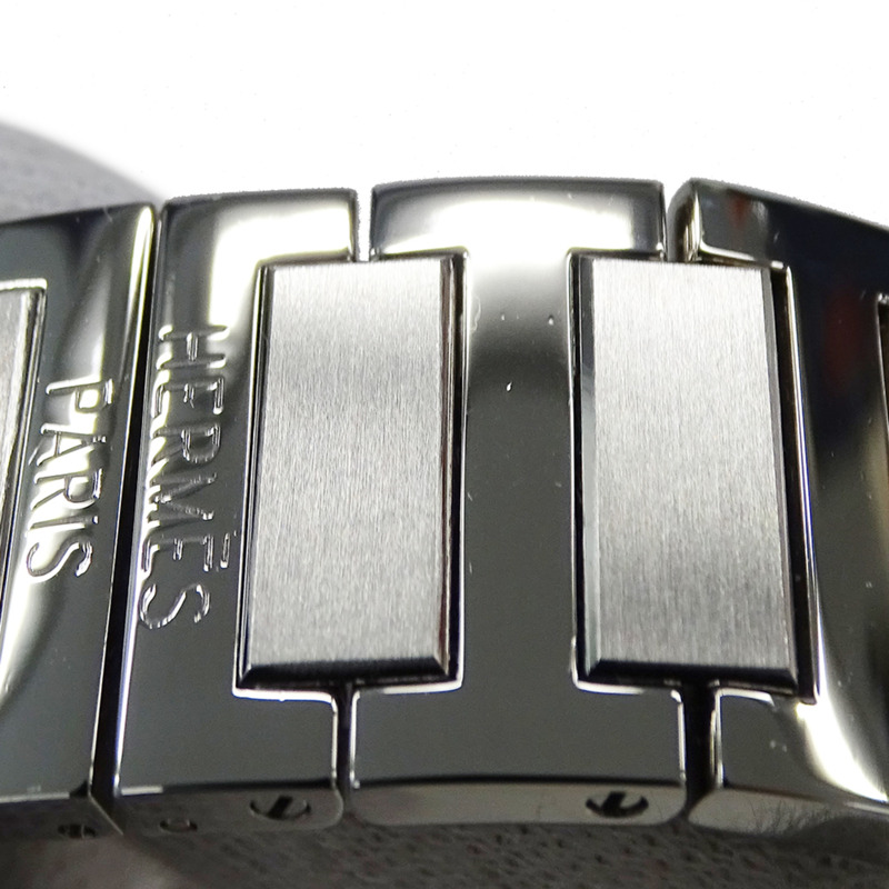 愛馬仕 Tandem TA1.710 男士石英錶,不鏽鋼材質,銀色,方形錶盤,拋光處理-8