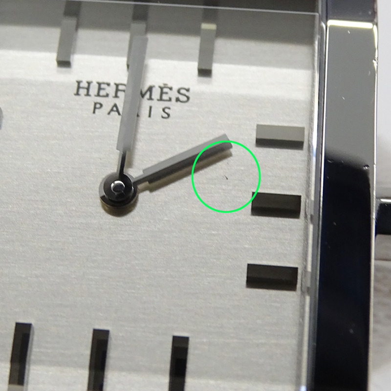 愛馬仕 Tandem TA1.710 男士石英錶,不鏽鋼材質,銀色,方形錶盤,拋光處理-14