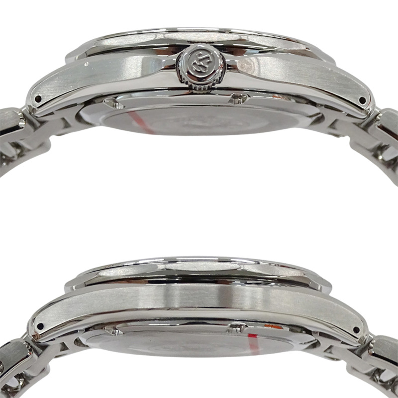 Grand Seiko GS 9F62-0A60 SBGX035 男士腕錶,日期顯示,石英機芯,不鏽鋼錶殼,銀/黑色,拋光-2