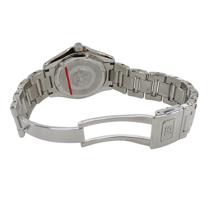 Grand Seiko GS 9F62-0A60 SBGX035 男士腕錶,日期顯示,石英機芯,不鏽鋼錶殼,銀/黑色,拋光-3