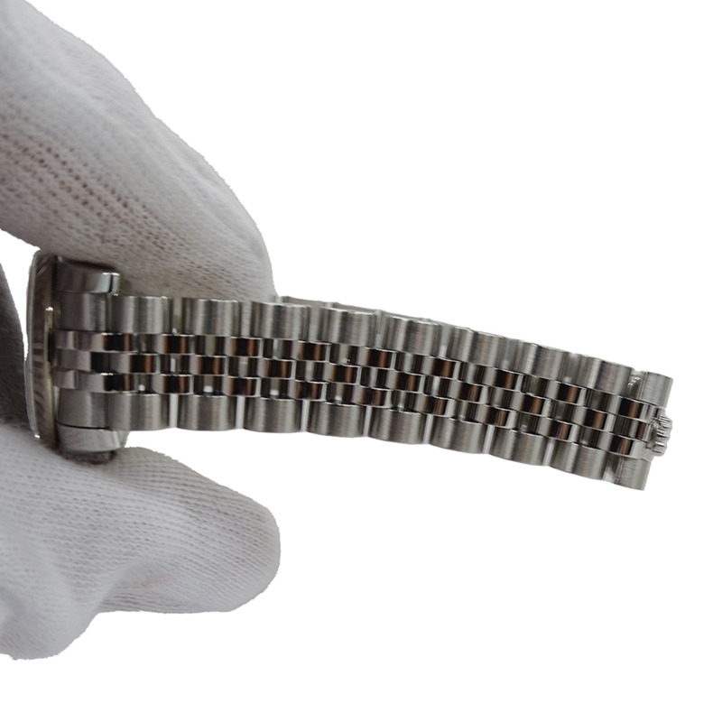 勞力士 ROLEX Datejust 179174 隨機編號女士腕錶 自動上鍊 AT 不鏽鋼 SS 白金 WG 銀色 黑色 羅馬數字 拋光-8