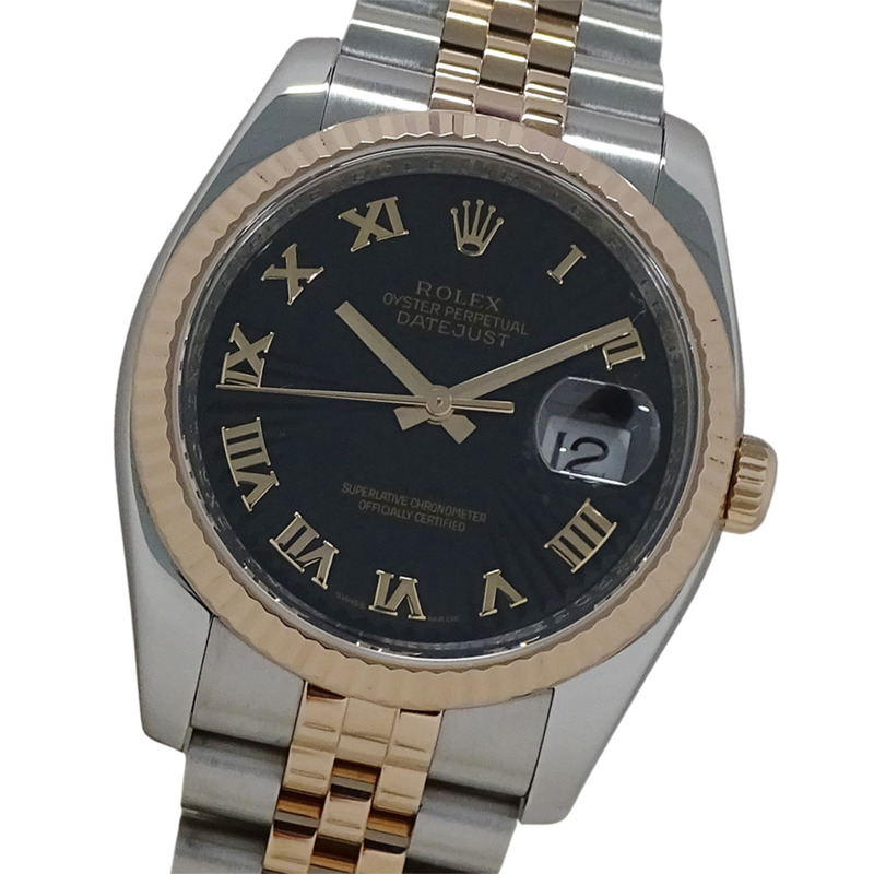 勞力士 ROLEX Datejust 116231 M 編號 男士腕錶 品牌 自動上鍊 AT 不鏽鋼 SS 玫瑰金 PG 組合 拋光-0