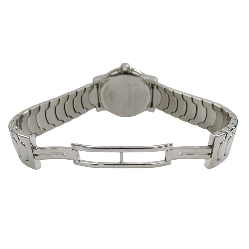 寶格麗女士腕錶 Solotempo 日期石英 QZ 不鏽鋼 SS ST29S 銀白色拋光-3