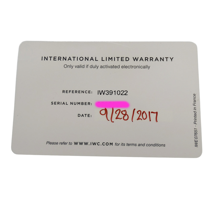 IWC萬國錶Portofino IW391022男士品牌自動計時碼錶，不鏽鋼錶殼，拋光皮革錶帶-7