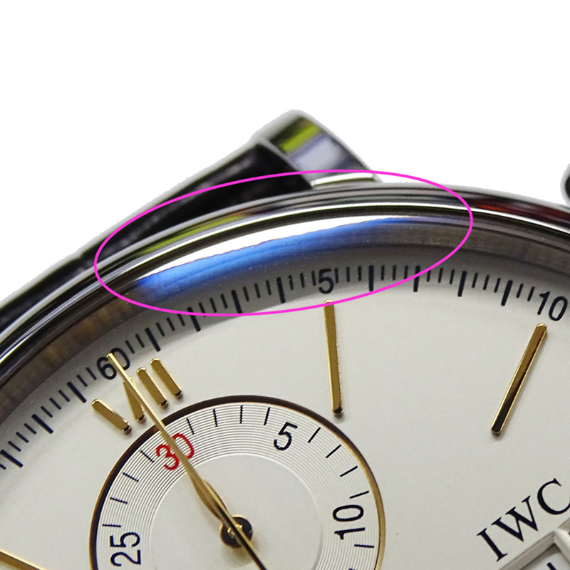 IWC萬國錶Portofino IW391022男士品牌自動計時碼錶，不鏽鋼錶殼，拋光皮革錶帶-9