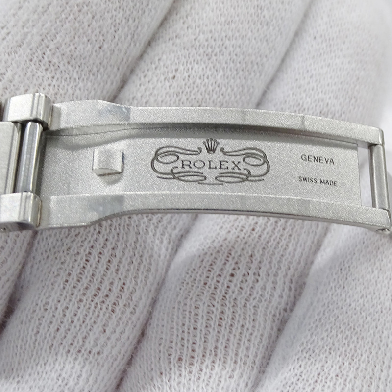 勞力士 ROLEX 蠔式恆動型 116000 M 編號男士腕錶品牌自動上鍊 AT 不鏽鋼 SS 銀色黑色拋光-8