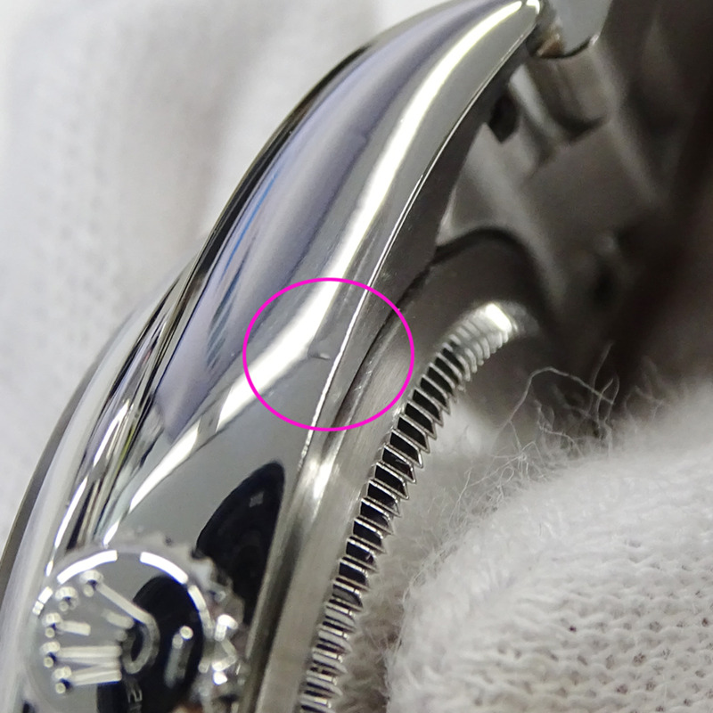 勞力士 ROLEX 蠔式恆動型 116000 M 編號男士腕錶品牌自動上鍊 AT 不鏽鋼 SS 銀色黑色拋光-12