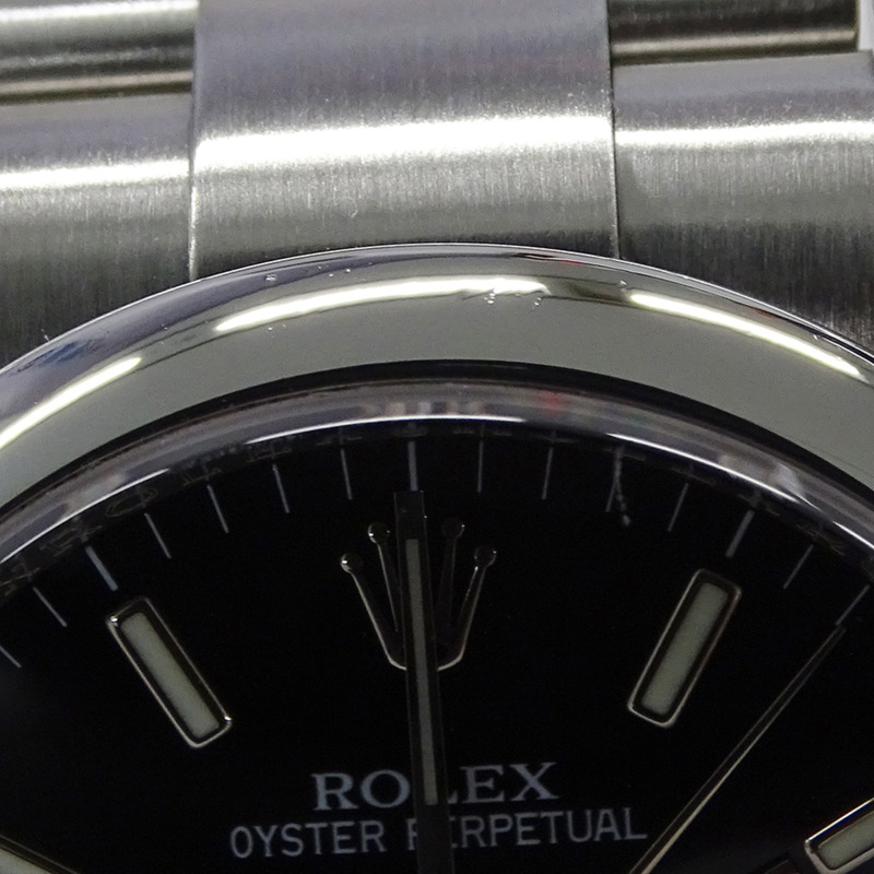 勞力士 ROLEX 蠔式恆動型 116000 M 編號男士腕錶品牌自動上鍊 AT 不鏽鋼 SS 銀色黑色拋光-15