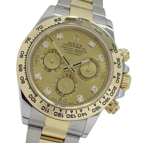 勞力士 ROLEX 宇宙計型迪通拿 116503G 隨機編號 男士腕錶 品牌 8P 鑽石 自動上鍊 AT 不鏽鋼 SS 黃金 YG 組合 拋光