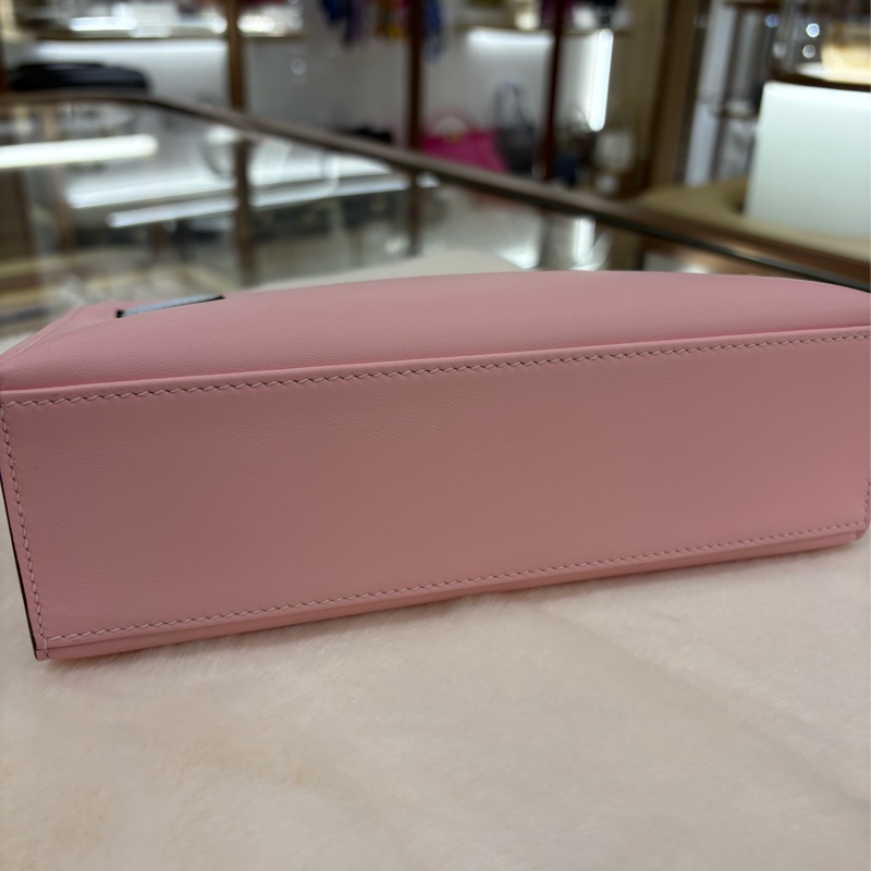Hermes Mini Kelly Pochette 粉藍拼色 全新現貨-8