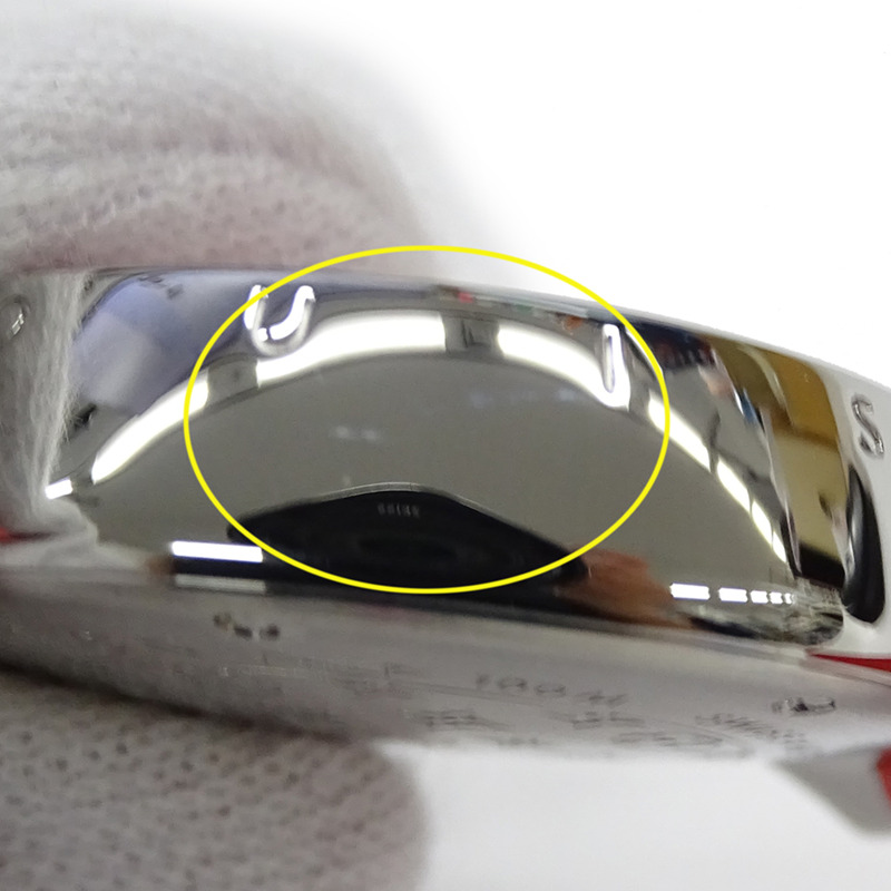 路易威登 (Louis Vuitton) 女士腕錶 Tambour Fiji 心形鑽石石英 QZ 不鏽鋼 SS 橡膠 Q131Z 紅色拋光-9