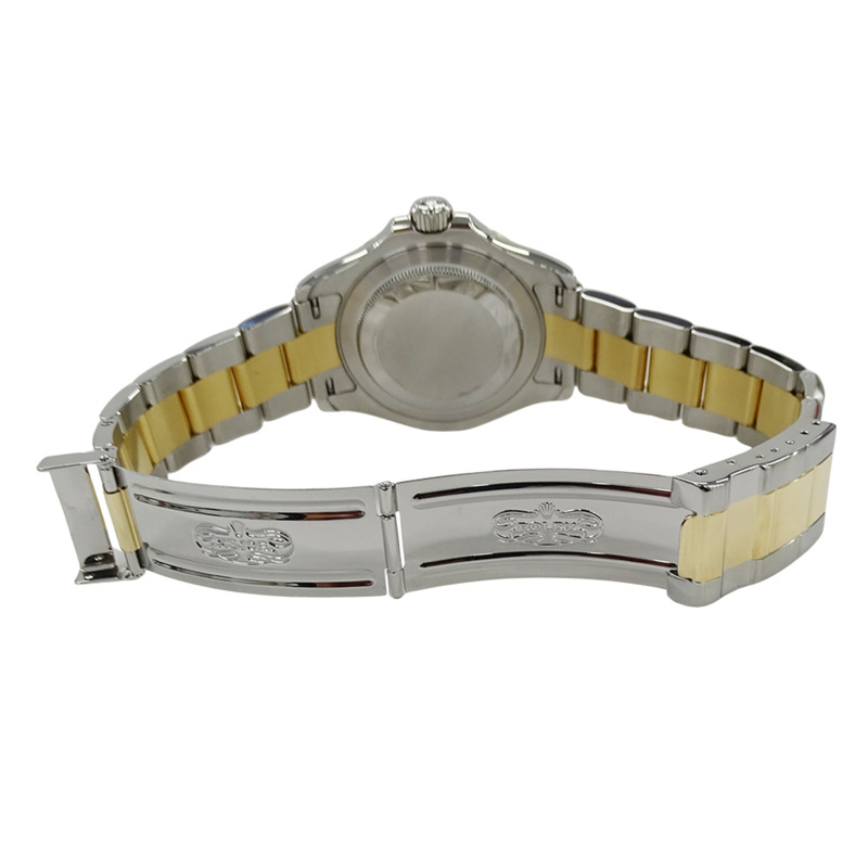 勞力士 ROLEX Yacht-Master 16623 隨機編號男士腕錶 品牌 日期 自動上鍊 AT 不鏽鋼 SS 黃金 YG 組合 白色拋光-3