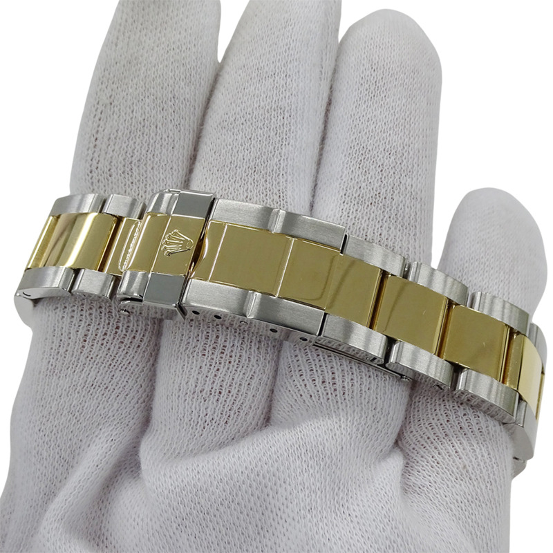 勞力士 ROLEX Yacht-Master 16623 隨機編號男士腕錶 品牌 日期 自動上鍊 AT 不鏽鋼 SS 黃金 YG 組合 白色拋光-4