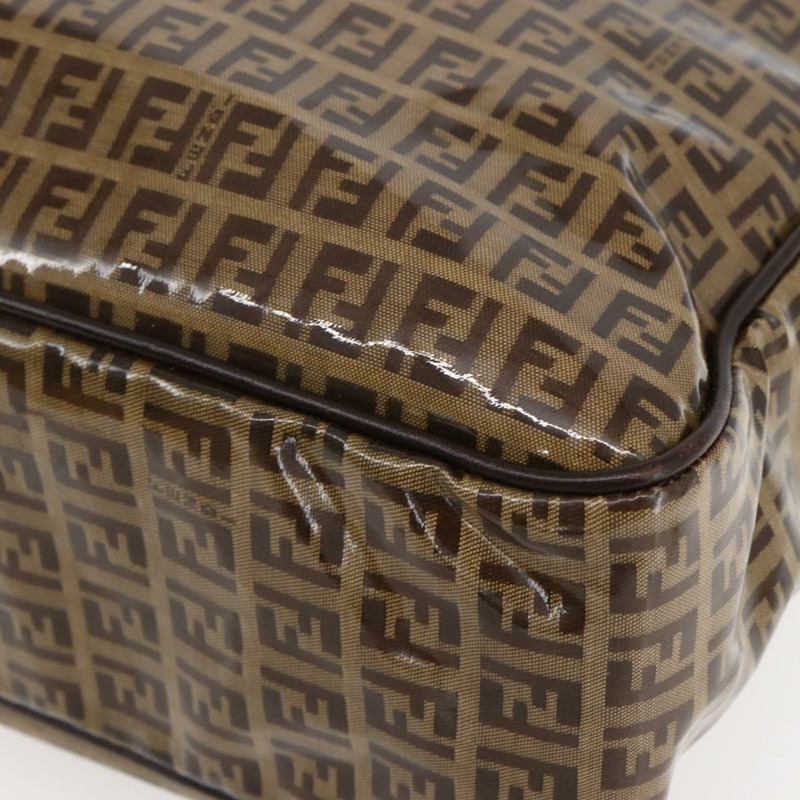 【日本直送】FENDI Zucchino帆布手提包 米色 金色 正品 SW1844-9