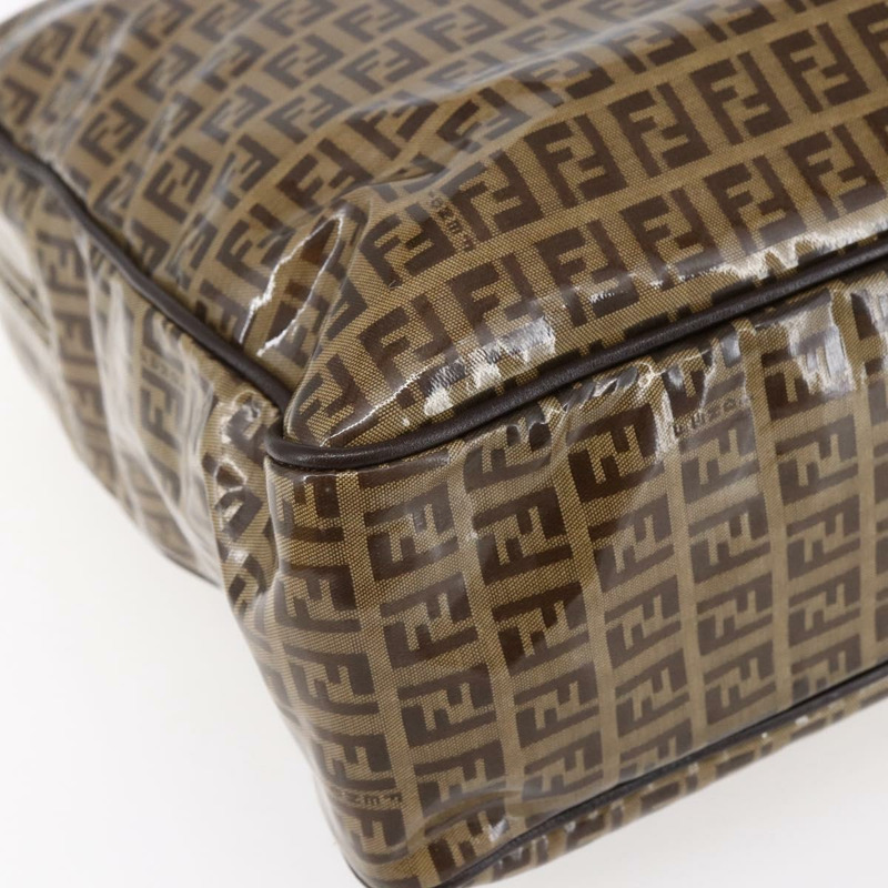 【日本直送】FENDI Zucchino帆布手提包 米色 金色 正品 SW1844-10